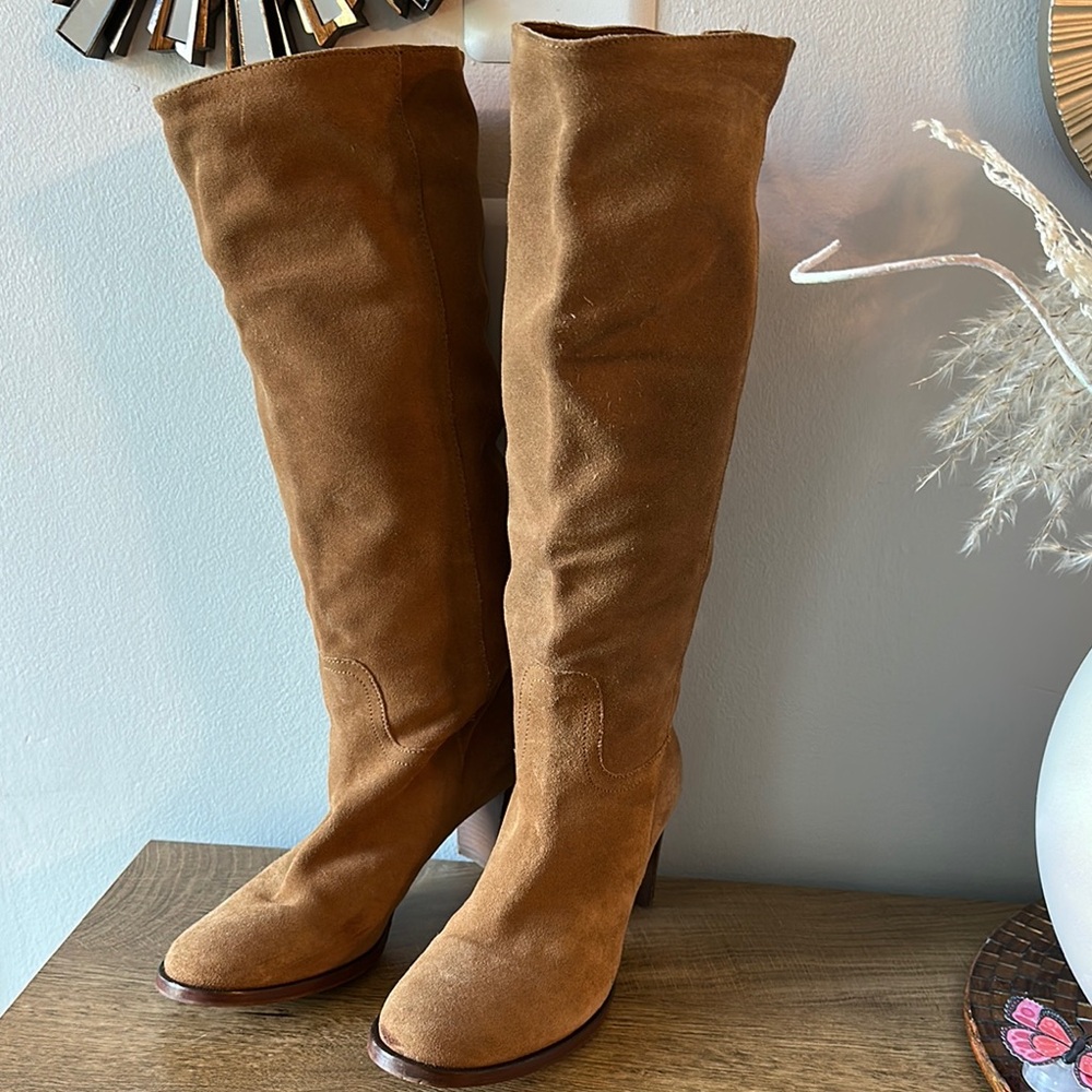 Bronx Camel Suede Boots
